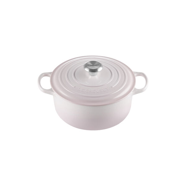 Signature rund st&oslash;bejernsgryde &Oslash; 24 cm, shell pink, Le Creuset