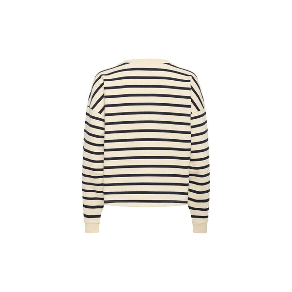 OsiriaSZ Sweatshirt, seedpearl nightsky stripe, Saint Tropez