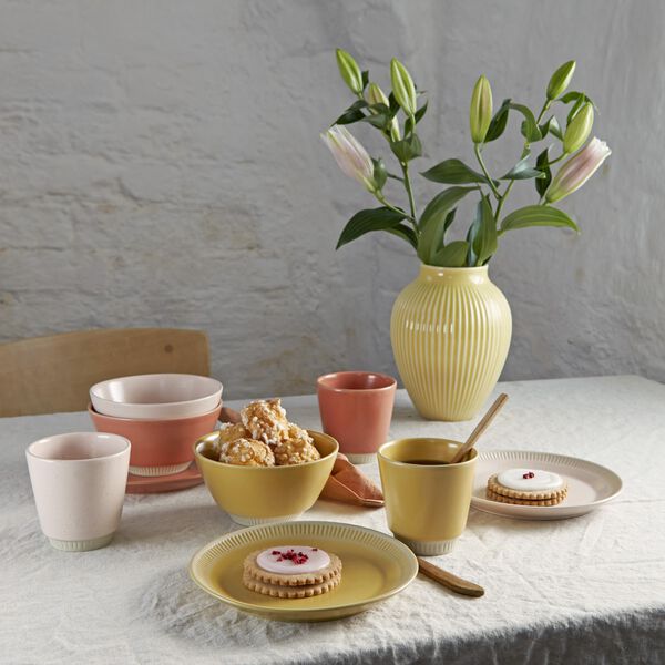 Colorit tallerken &Oslash; 19 cm, coral, Knabstrup Keramik