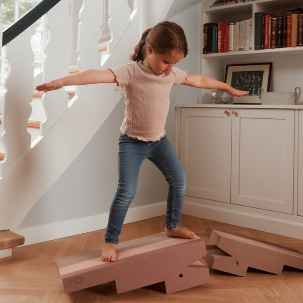 Krokodille L, vintage rose, bObles