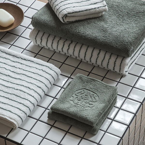 DAMASK TERRY vaskeklud, mineral green, Georg Jensen Damask