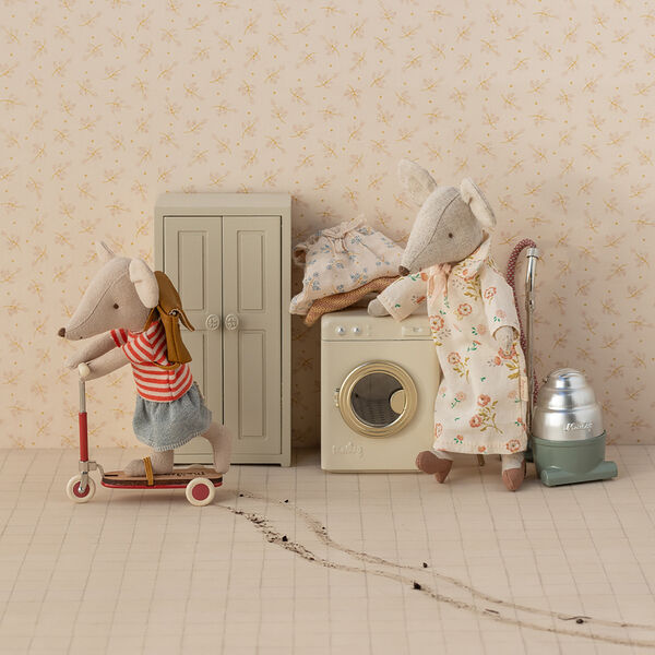 L&oslash;behjul til mus, red, Maileg