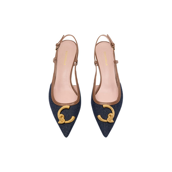 Coccinelle C-Me Denim, blue den/cognac, Coccinelle