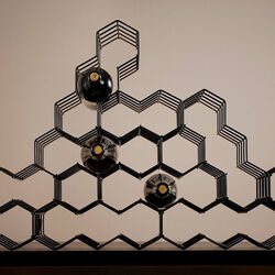 Rocks Vinreol 5 flasker, black, Zone Denmark