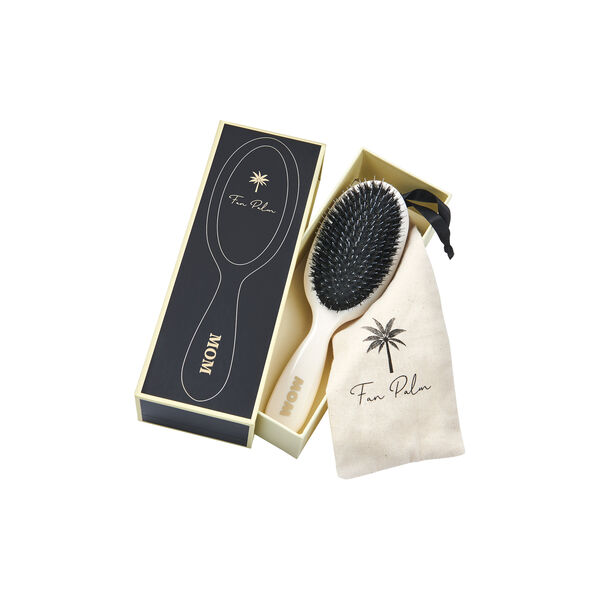 Boar- & Nylon børste medium, mom, Fan Palm