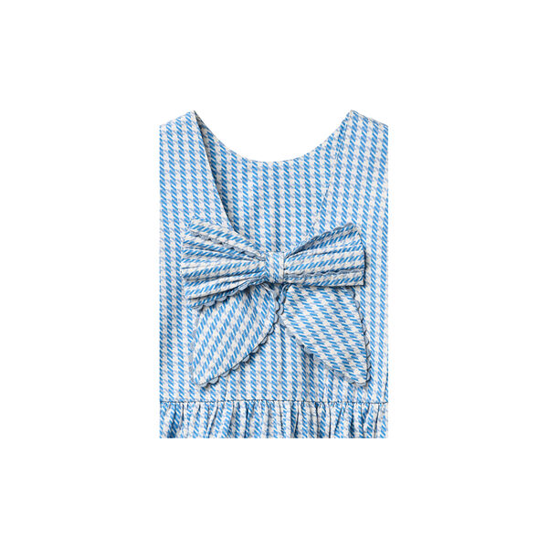 Houndstooth Dress w. Bow, Copenhagen Colors Organics