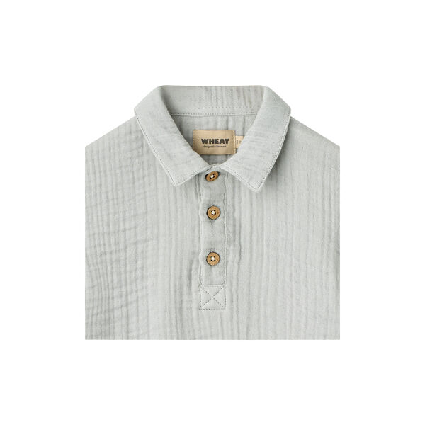 Shirt S/S Svend, light blue, Wheat