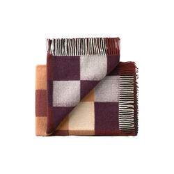 Plain Beat plaid, 01222 warm red, Silkeborg Uldspinderi