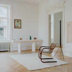 Blonde Maze gulvtæppe, white, Linie Design