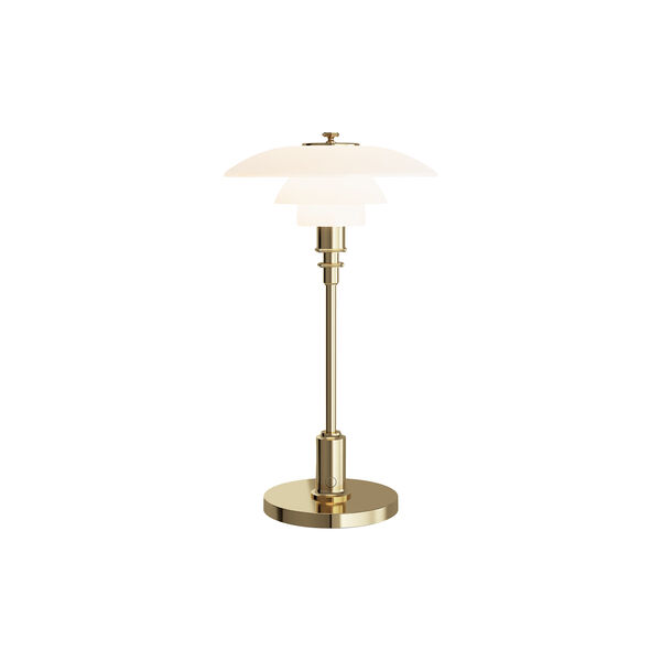 PH 2/1 Portable bordlampe, brass, Louis Poulsen