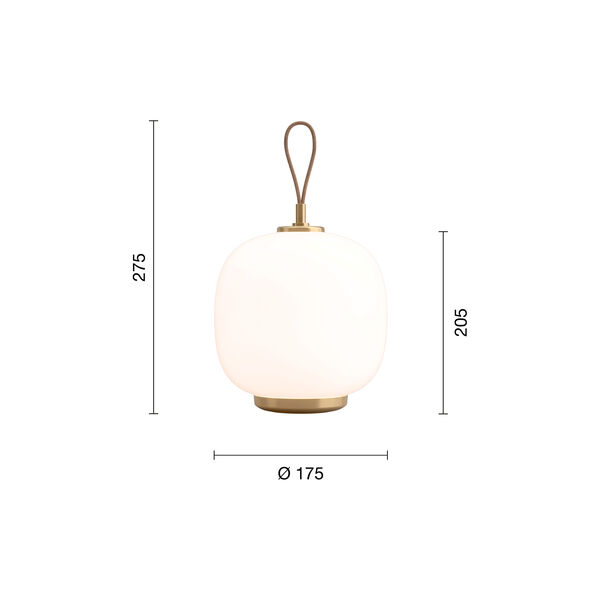 VL45 Radiohus Portable lampe, pale rose, Louis Poulsen