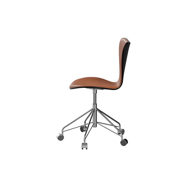 Serie 7&trade; 3117 forsidepolstret kontorstol, Grace Walnut, Fritz Hansen