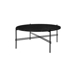 TS Coffee Table &Oslash;80, black marquina marble, GUBI