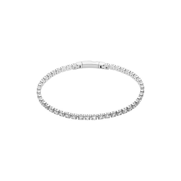 Ellera Grande Armb&aring;nd | &Oslash; 17 | Sterling s&oslash;lv/hvid, Sif Jakobs Jewellery