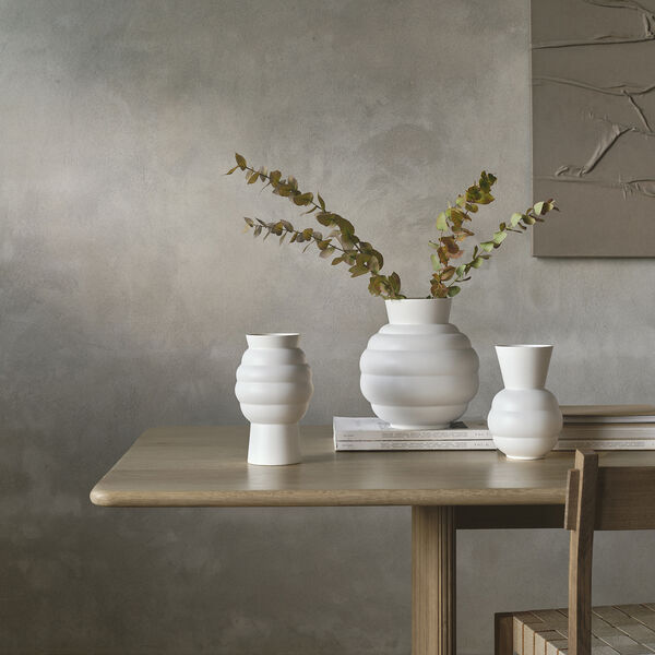 Tortus Archie vase No 3, white, Knabstrup Keramik