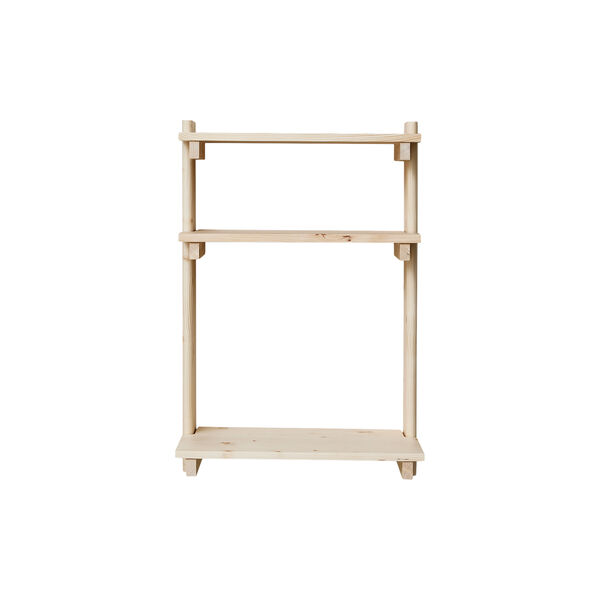 Beam Wall Office Shelf 3, pine, Form & Refine