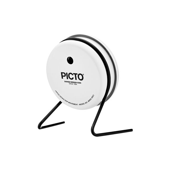 PICTO Table Clock, snow white, PICTO