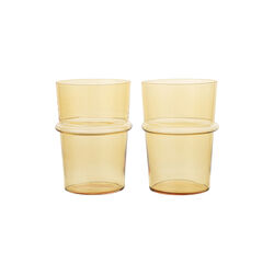 Boya&nbsp;Tall&nbsp;Glasses&nbsp;2 stk., yellow, Ferm Living