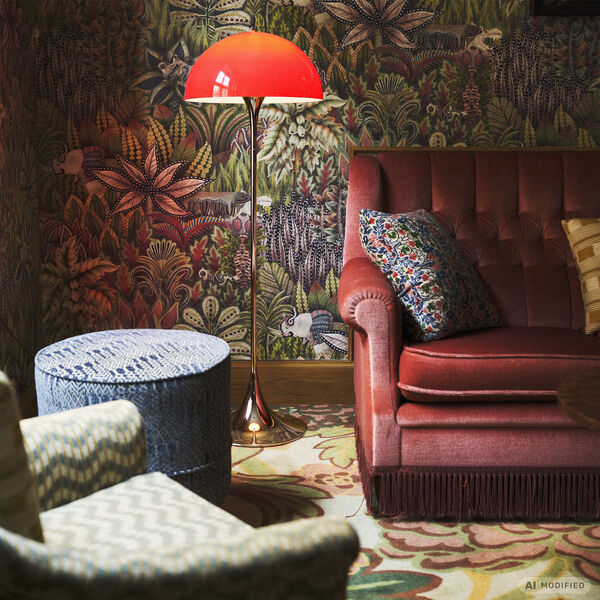Panthella | Original | Opal Red | Gulvlampe, Louis Poulsen