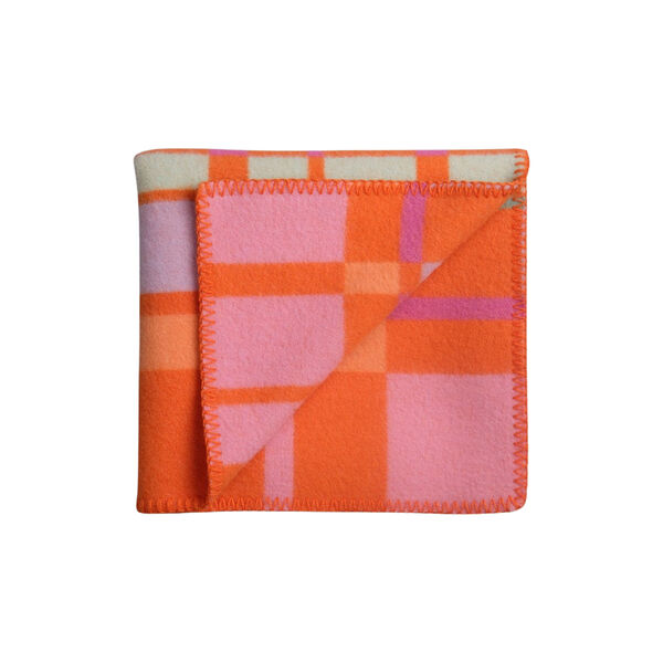 CITY Half Size Throw, orange, R&oslash;ros Tweed