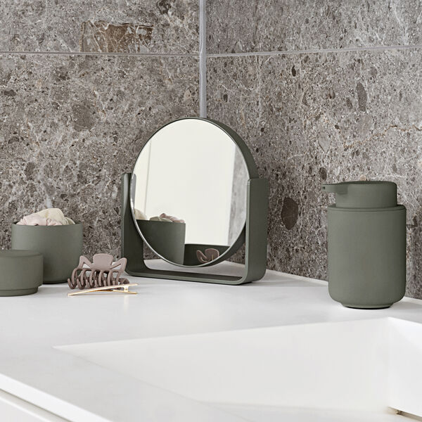 Bordspejl med 5 x forst&oslash;rrelse, olive green, Zone Denmark
