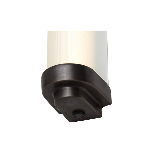 Cabin LED Wall Light 40 cm, weathered brass/frosted, Original BTC