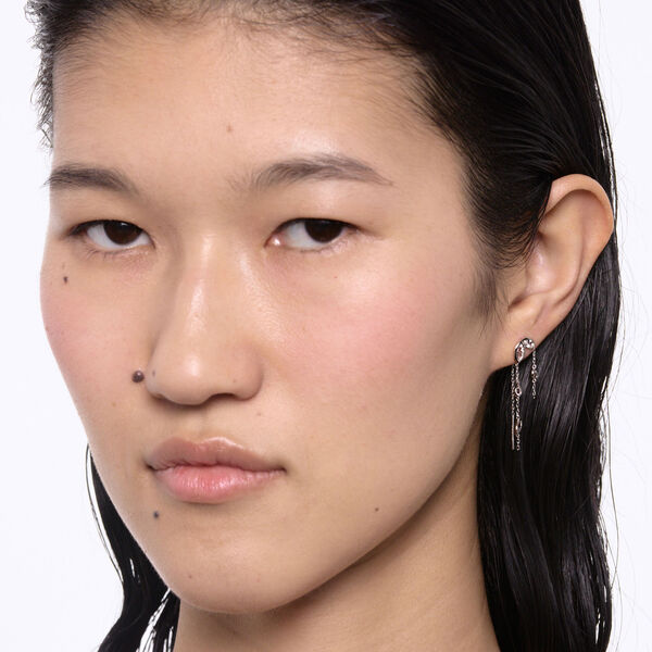 Swift Earring 03 Vesntre, s&oslash;lv, Maria Black