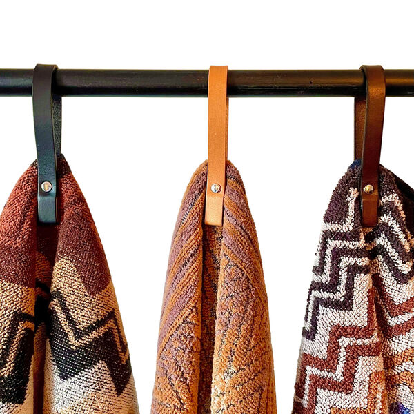 Magnetisk håndklædeholder, brown, Nordan Home