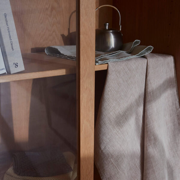 PLAIN viskestykke, ler melangé, Georg Jensen Damask