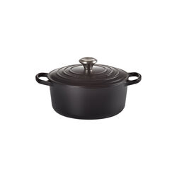 Signature rund gryde Ø 24 cm, matte black, Le Creuset