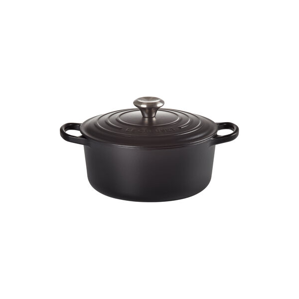 Signature rund gryde Ø 24 cm, matte black, Le Creuset