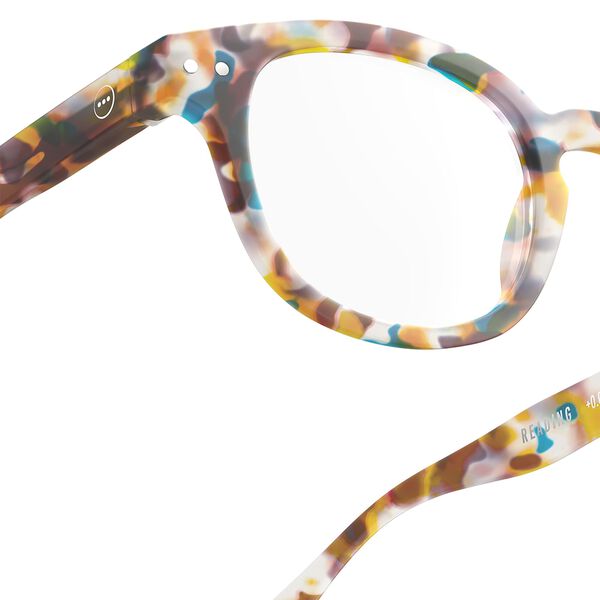 #C READING briller, blue tortoise, IZIPIZI