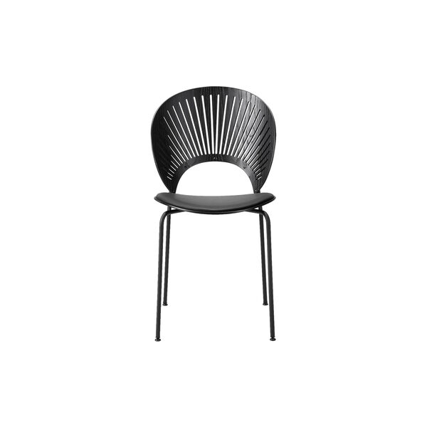 3396 Trinidad stol med sædepolstring, black ash/black/black 3396 Trinidad stol med sædepolstring, black ash/black/black, Fredericia Furniture