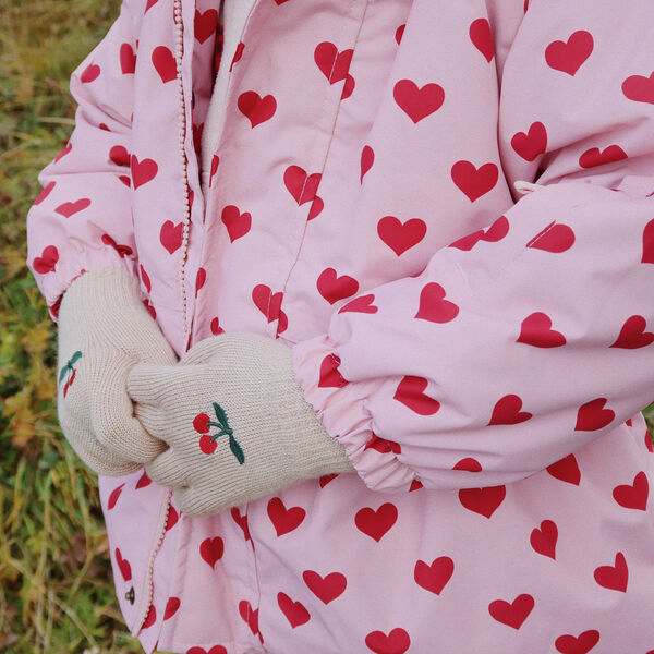 2 Pack Filla Gloves, cherry/stripe, Konges Sl&oslash;jd