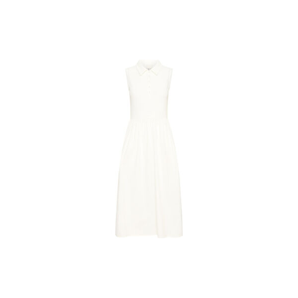 IHMONNA Polo Dress, cloud dancer, ICHI