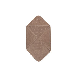 Badeslag med hætte, walnut, Müsli by Green Cotton