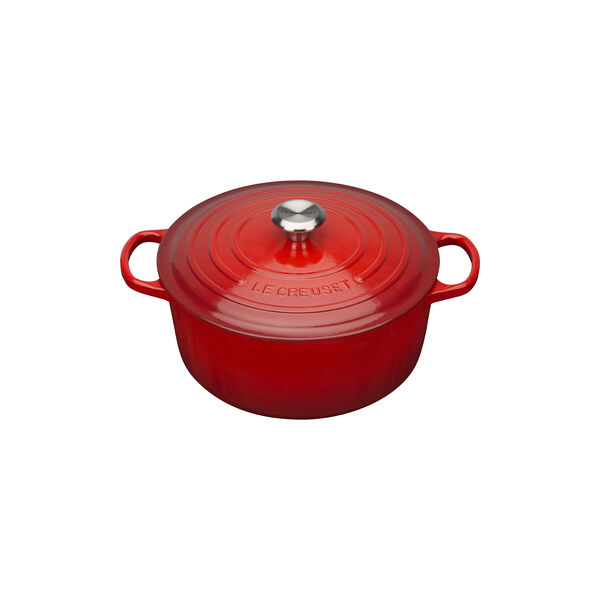 Signature rund gryde &Oslash; 28 cm, cerise, Le Creuset