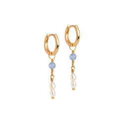 Liva Hoops, blue quartz, ENAMEL Copenhagen