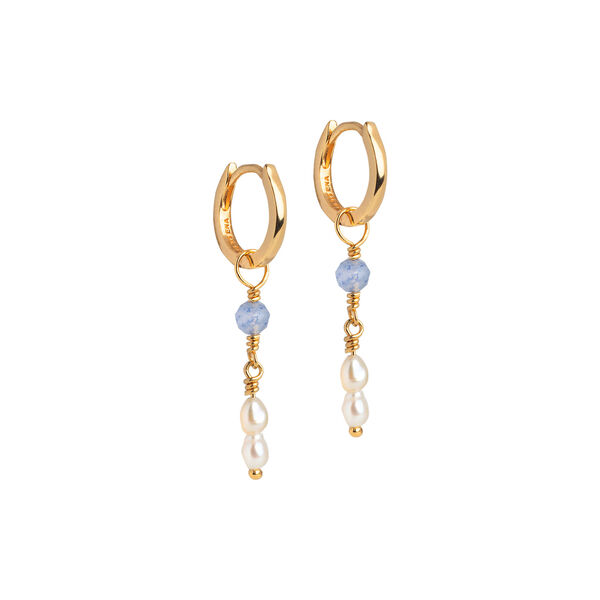 Liva Hoops, blue quartz, ENAMEL Copenhagen