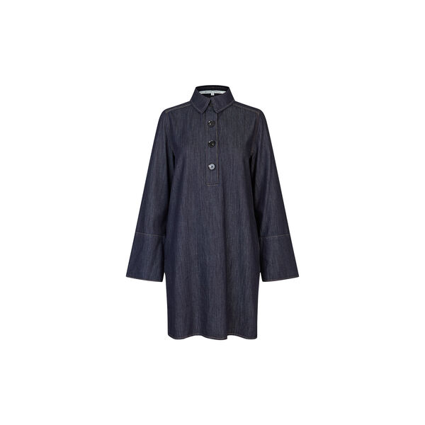 Dera Denim Tunic Dress, dark blue denim, Second Female