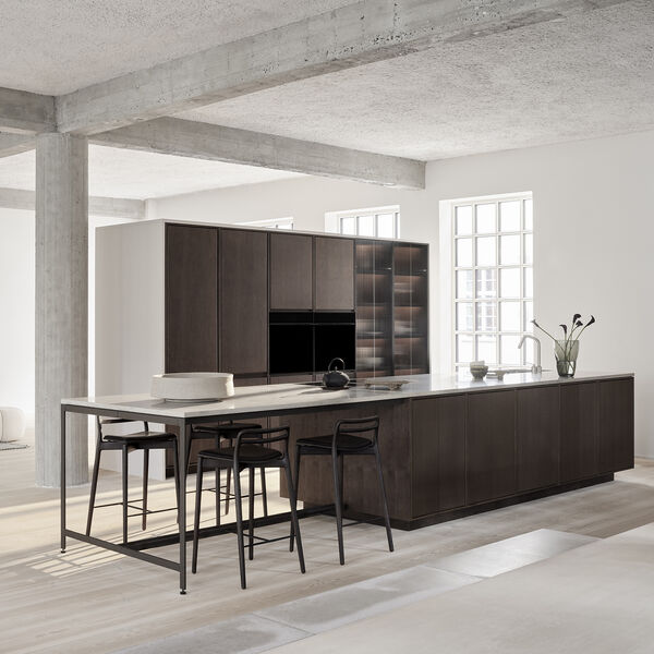 VIPP484 Cabin counterstol, m&oslash;rk eg/sort, Vipp