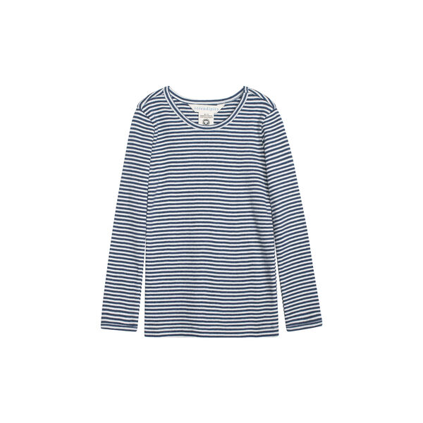 Slim Tee Stripe, navy/offwhite, Serendipity