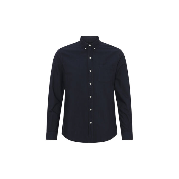 Organic Button Down Shirt, navy blue, Colorful Standard