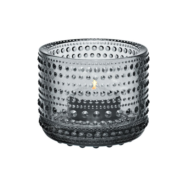 Kastehelmi fyrfadsstage, grey, Iittala