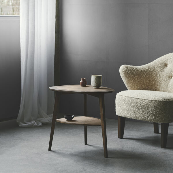 Heart Table, olieret r&oslash;gbejdset eg, Aakjaer Furniture