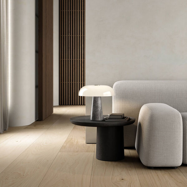 Glossy bordlampe, gr&aring;, Design For The People