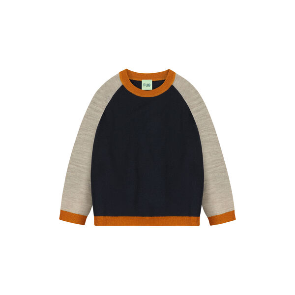 Colour Block Blouse, dark navy, FUB