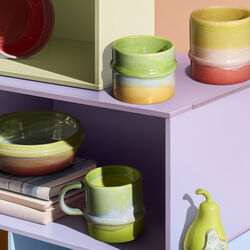 Poppery krus, apple green/mint/yellow, K&auml;hler