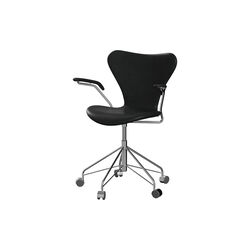 Serie 7&trade; 3217 fuldpolstret kontorstol, Grace Black, Fritz Hansen