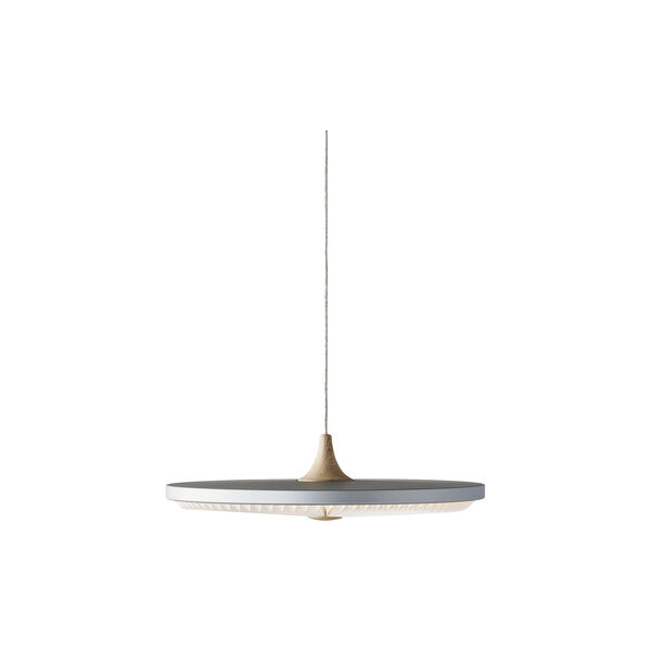 Soleil pendel med standardsk&aelig;rm, silver cloud/eg, LE KLINT